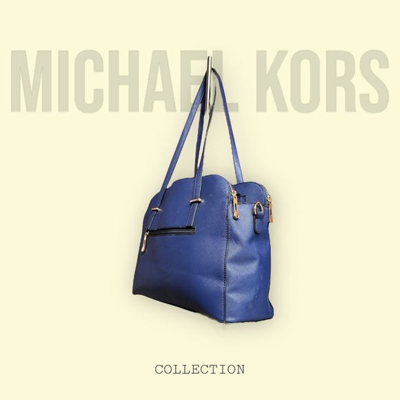 Michael Kors Blue Epi Handbag - Picture 16 of 16
